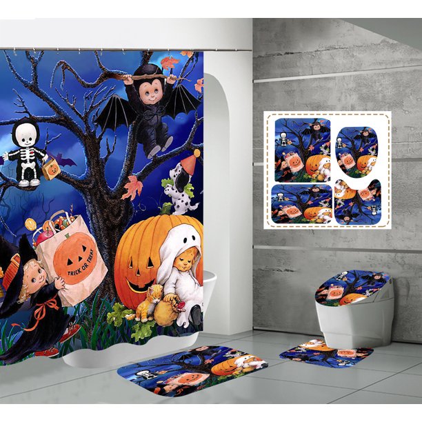 Halloween Shower Curtain Liner Window Curtains, Help Me with Bloody
