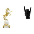 thumbnail image 1 of Figura de escritorio,Estantería con estatua de caballo para escritorio,oficina y decoración del hogar.,Figura decorativa de escritorio de resina para decoración del hogar,Estatua del gesto, 1 of 8