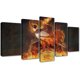 thumbnail image 1 of 5 Cuadros Decorativos Demon Slayer Rengoku Espada Fondo Negro Canvas Listo Para Colgar Jungle Art Impresion Tela Arte, 1 of 6