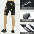 thumbnail image 6 of Santic Men's Cycling Shorts Padded Bike Riding Tights Men Bicycle Pants Padded Cycle Wear Tights, 6 of 9
