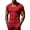 Red, variant on Men's V-Neck Short Sleeve T-Shirt, Moisture Wicking Mesh Breathable Athletic Tee, Slim Fit Casual Workout Top for Gym & Daily Wear Army Green