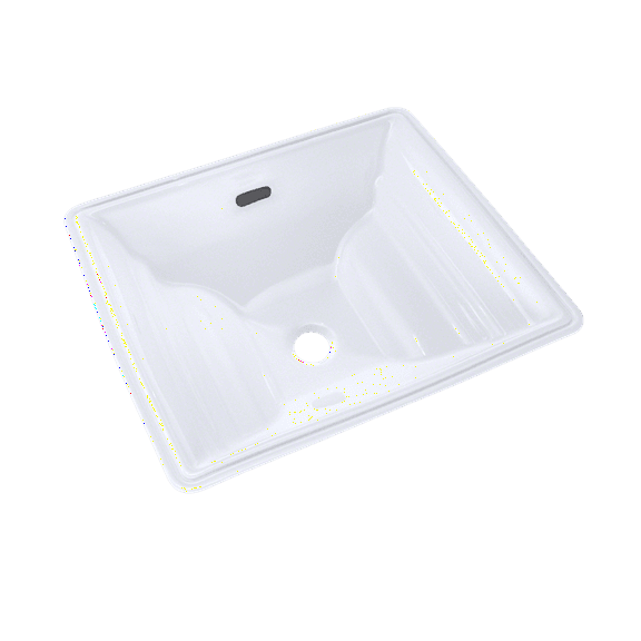 TOTO® Aimes® Rectangular Undermount Bathroom Sink with CEFIONTECT, Cotton White - LT626G#01