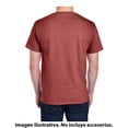 thumbnail image 3 of Playera Fruit Of The Loom para Hombre, Cuello Redondo Manga Corta Jaspe Rojo Talla CH, 3 of 4