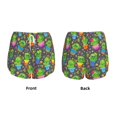 thumbnail image 3 of Balery Cactus In Pots Pattern Women's Running Shorts with Liner 2 Pockets Elastic Workout Athletic Gym Yoga Shorts-XX-Large, 3 of 7
