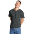 thumbnail image 2 of Hanes Men's 100 Percent Cotton Crew Neck T-Shirt 5180, 2 of 2