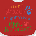 thumbnail image 4 of Inktastic Flight Attendant Future Boys or Girls Baby Bib, 4 of 4