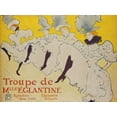 thumbnail image 2 of Toulouse-Lautrec, Henri 24x19 White Modern Wood Framed Museum Art Print Titled - La Troupe De Mademoiselle Eglantine, 2 of 4