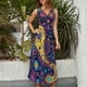 thumbnail image 2 of Vestido Largo Sin Mangas Para Mujer, Paisley Print Traje Informal Para Cumpleaños, Verano, 2 of 5