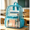 thumbnail image 4 of Clear Backpack Heavy Duty - Large Clear Bookbag for , Transparent Backpack for School, College, Work, Concert Summerween Halloween Christmas Gifts for Friends, 4 of 5