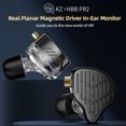 thumbnail image 3 of KZ PR2 HIFI Auriculares Planar Driver Auriculares con cable Cancelación de ruido Enchufe de 3,5 mm JShteea Nuevo, 3 of 9