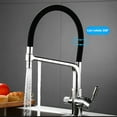 Kitchen Faucet with Drinking Water Filter Tap, 360° Swivel Kitchen Sink