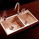 thumbnail image 4 of KAIYANG cestas de fregadero de gran tamaño para cocina y lavabo, colador de drenaje de fregadero de acero inoxidable cromado de cobre, 4 of 4
