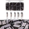 thumbnail image 2 of Mosiee 250Pcs Double Copper Fishing Tube Fishing Wire Pipe Sleeves Connector, 2 of 8