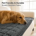 thumbnail image 4 of Couch Cover for Dogs Washable, Non Slip Fuzzy Pet Couch Covers for 3 Cushion Sofa Pet Friendly, Thick Soft Sofa Slipcovers Cushion Protector (White, 27.6" x 59"), 4 of 10
