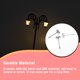 thumbnail image 4 of Inteprter Farola modelo 1:87 Gaden, poste de luz LED de doble cabeza de bajo voltaje, accesorios de tren DIY, piezas de luz de paisaje, decoración de Artesanía Verde (blanco cálido) Inteprter HA066838-06, 4 of 6