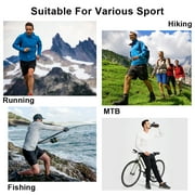 Muvtei Mens UPF 50+ Long Sleeve Sunscreen Hoodie UV Sun Protection Hoodie with Thumbholes for Workout Fishing Hiking Sports Long Sleeve Hoodie Olive Green L