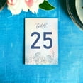 thumbnail image 2 of Flower Background Wedding Table Number Cardss 1-75 Double Sided With Head Table For Reception Event Party Baby Shower Birthday 4x6 Inch, 2 of 3