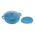 thumbnail image 1 of STAUB Four à Français en Fonte avec Couvercle en Lys et Trivet 2 Pcs, Fonte, 1 of 4