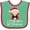 Green and Red, variant on Inktastic Babys 1st Christmas Santa Claus Boys or Girls Baby Bib