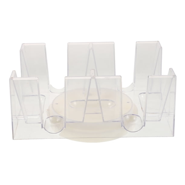 BRIGHTFUFU Bandeja giratoria para naipes Soporte giratorio para póquer Soporte para cartas de póquer Soporte para cartas de póquer