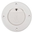 thumbnail image 2 of T-H Marine Premium Flush Mount Scupper Valve Assembly - Durable Thermo-Plastic Curl-Proof Design for Effective Marine Drainage, Mounts Over 1" to 1-1/4" Drain Tubes, Universal Compatibility - White, 2 of 4