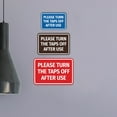 thumbnail image 2 of Signs ByLITA Classic Framed Please Turn The Taps Off After Use Door or Wall Sign | Eco-Friendly Home Sign (Black Gold) - Large, 2 of 9
