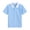 Sky Blue&&100, variant on CONROSES Boys School Uniform Short Sleeve Polo Shirts Solid Color Summer T-Shirts Tee Tops, Sizes 2-3 Years