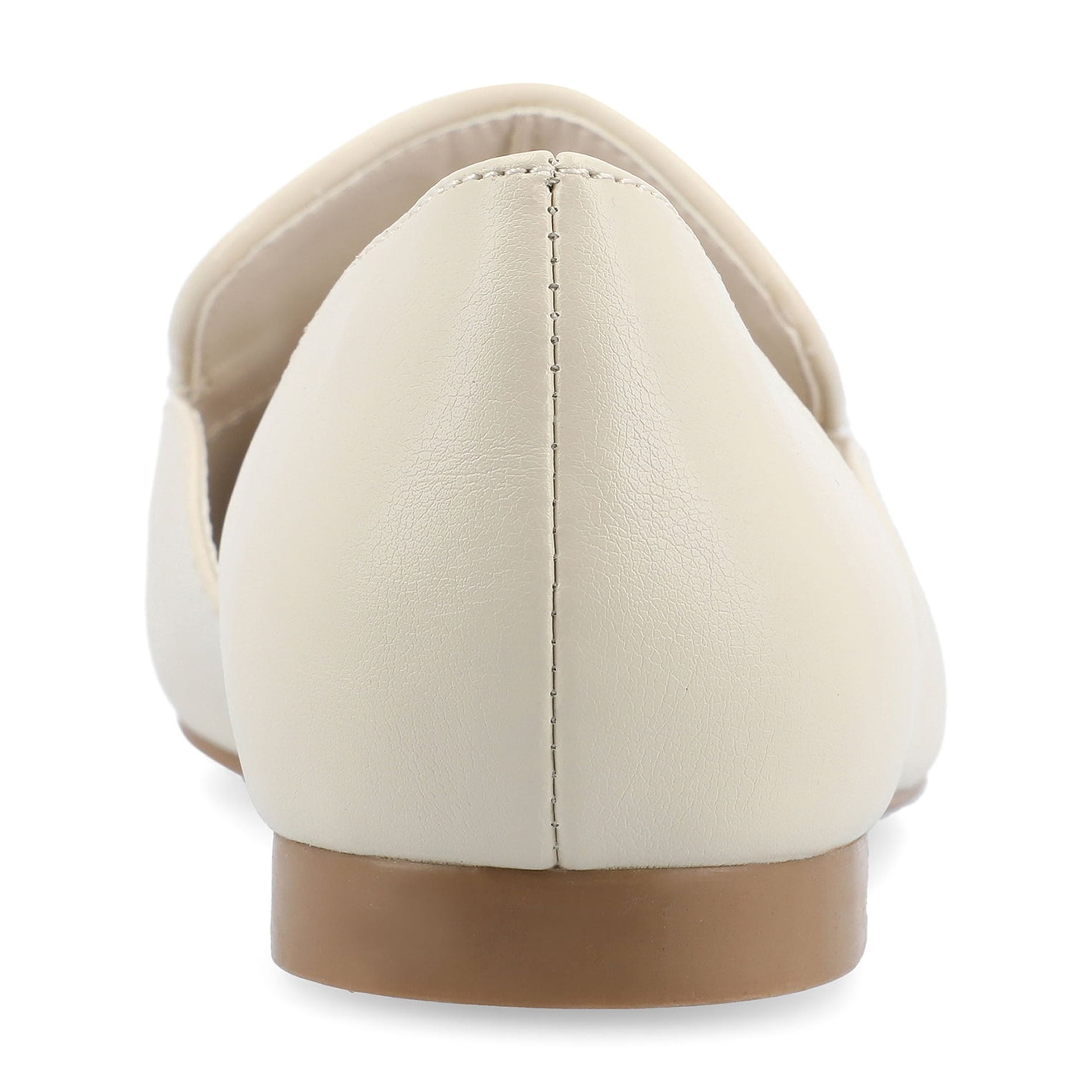 Journee Womens Kennza Soft Faux Leather Slip On Flats