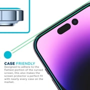Tech Armor HD Clear Camera Lens Protector and Ballistic Glass Screen Protector Designed For iPhone 14 Pro 6.1 Inch 3 Pack Tempered Glass 2022 with Camera Lens