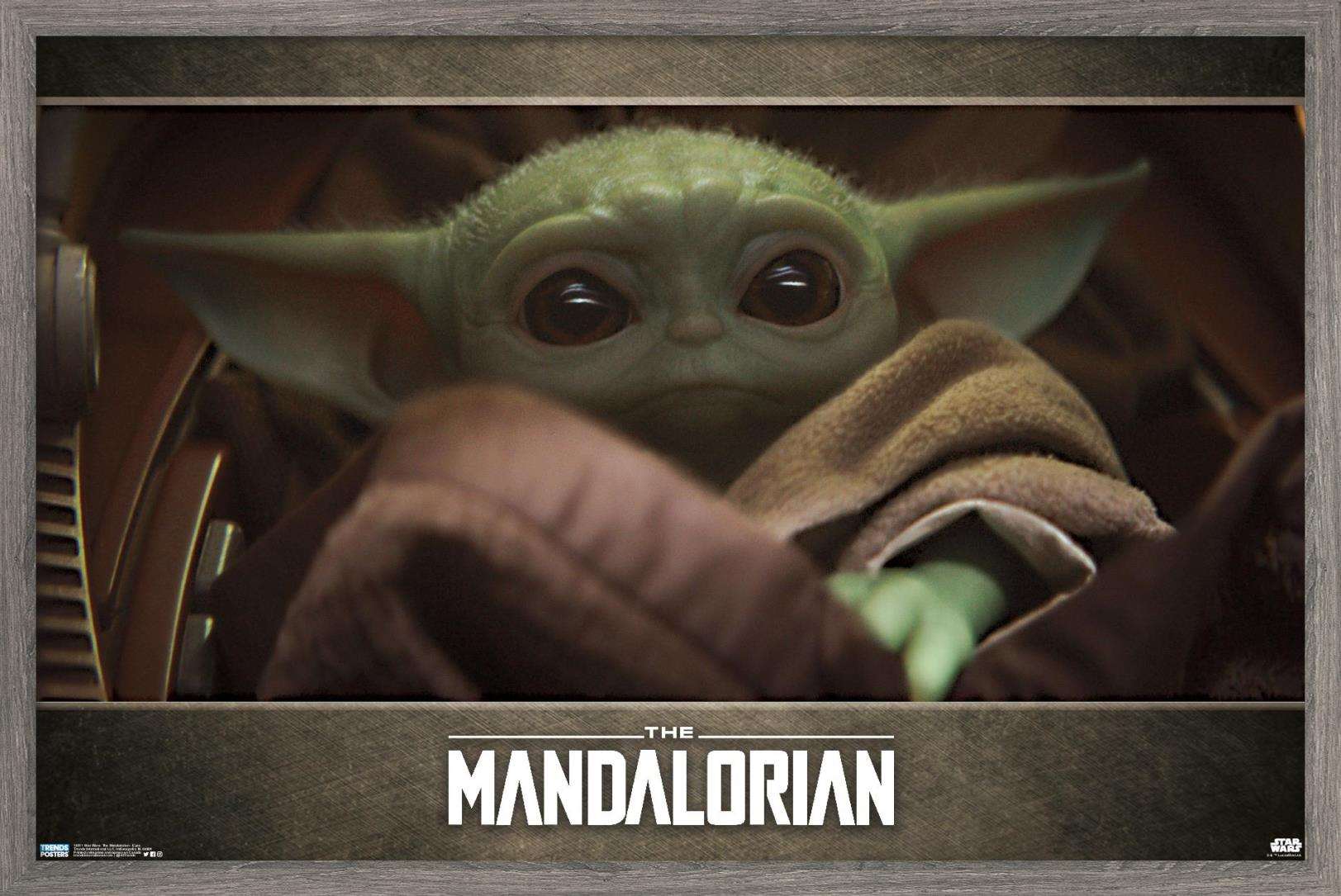 Star Wars The Mandalorian Eyes (Baby Yoda) Poster