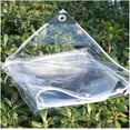 thumbnail image 1 of Transparent Waterproof Tarpaulin, Tear-Resistant Waterproof Protective Tarpaulin, Rain-Plant Insulation-Dust-Resistant-with Drawstring, for Garden Terrace Greenhouse, 1 of 5