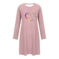 thumbnail image 4 of HongQid Nightgowns for Women Soft Grpahic House Dress Long Sleeve Sleep Shirts Fall Sleepwear Night Gown Nightshirt, 4 of 6