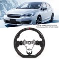 thumbnail image 4 of Steering Wheel Carbon Fiber Steering Wheel Steering Wheel Replacement Steering Wheel For  Finger Ridges Steering Wheel Carbon Fiber Steering Wheel Nappa Preforated Leather W/ Red, 4 of 8