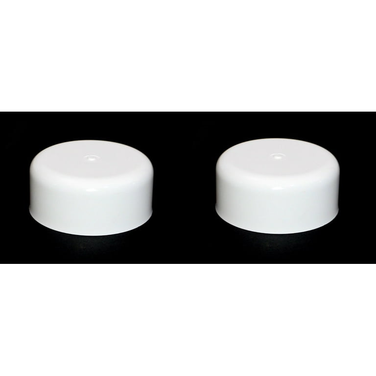 Fence Post Plastic Caps Black or White Round Plastic Caps fit 3.5 3 1 2 Pressure Treated Wood Made In USA 4 Pack White