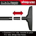 thumbnail image 4 of Shop-Vac Combo Floor Nozzle, 1-1/2 inch Diameter, 4 of 8