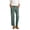 #01 Army Green 【Mix, Match & Rotate: Stock Up on Daily Colors】, variant on Women's Cotton Wide Leg Pants, Straight Solid Dressy Trousers with Pockets, Mid Elastic Waist Drawstring, Business Casual Lounge Wear for Summer, Womens Casual Pants | UKHCCC,Army Green L
