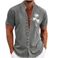 thumbnail image 2 of Ma Commande! Aqestyerly Haut Grande Taille pour Femmes en Solde, Chemise à Manches Courtes à Col Rabattu Imprimé Mode Décontractée pour Hommes, 2 of 6