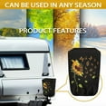 thumbnail image 6 of Yuyamidu Sunflower RV Electric Tongue Jack Cover Universal Camper Jack Cover Protector for Outside Protection Butterfly Trailer RV Electric Jack Cover with Tight Belt, Black, 6 of 7