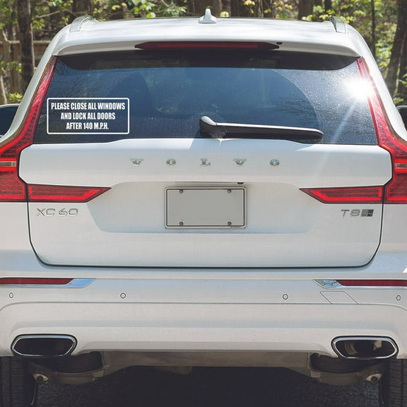 Close All Windows Funny Quote Sticker Art Decor Car Decals for Girls Boys Car Bumper Window Windows Truck Vehicle Auto Glass Computer Laptop Skateboard Vinyl Wall Art Decoration Size (2x5 inch)