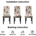 thumbnail image 6 of Christmas Chair Covers Set of 6, Winter Gnome Snowflake Holly Chair Protectors, Elastic Removable Washable Dining Chair Covers for Winter Christmas Kitchen Dining Room Holiday Decor, 6 of 6