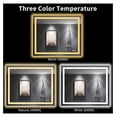 thumbnail image 4 of LED Bathroom Mirror with Lights, Anti-Fog, Dimmable, Backlit and Front Lit, Vanity Mirror for Wall, Memory Function, Tempered Glass, Shatter-Proof, ETL Listed, 4 of 7