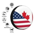 Kdxio USA Canada Flag for Tire Cover Wheel Protectors Tyre Covers