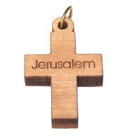 Bannouras Olive Wood - Olive wood Latin Cross Laser Pendant (8cm or 3.15