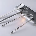 thumbnail image 2 of Tongue Cleaner Scraper Set,medical Grade Stainless Steel Tongue Scraper For Tongue Cleaning Optimal Oral Hygiene(1 Set, Silver), 2 of 5