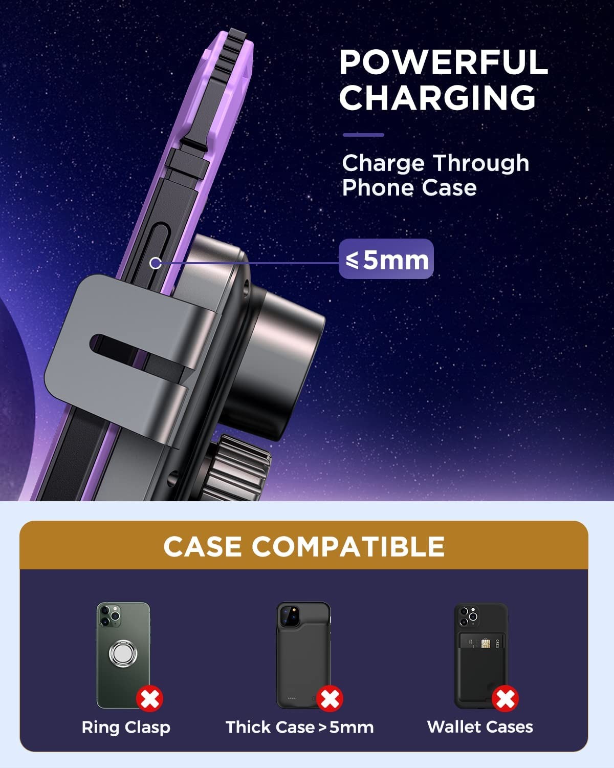 Joyroom 15W Wireless Car Phone Charger Mount photo 7