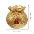 thumbnail image 2 of MasteelfCA Creative Money Bag Shape Flower Vase Home Decorative Desktop Wheat Vase Decor, 2 of 8