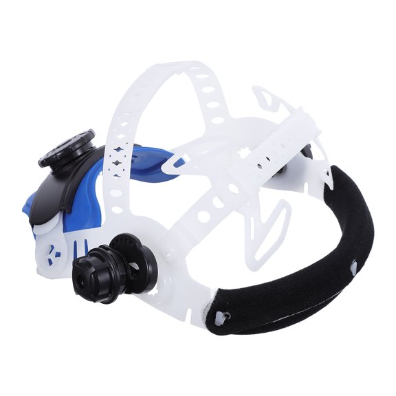 ETEREAUTY White Welding Hood Headgear Replacement with Cushioned Edge and Adjustable Multi-Side Tuning Knobs for Comfort