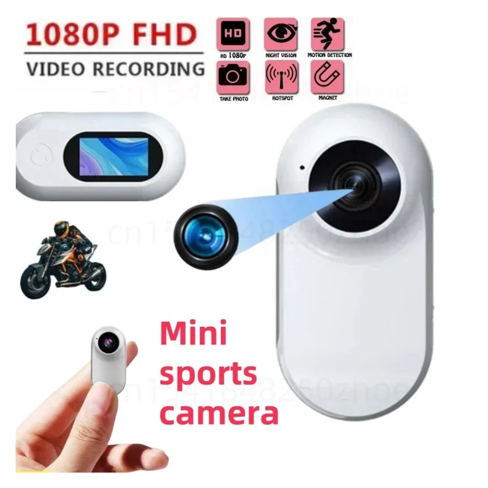 Action Anti Shaking Mini Camera 1080P HD Head Mounted Magnetic Thumb Camcorder Outdoors DV Sport Video Recorder Bike Helmet Cam