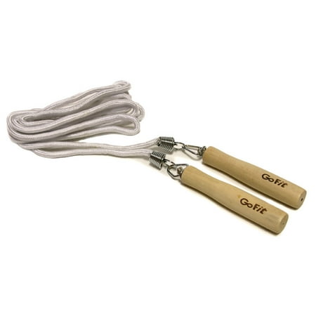 9' Classic Polyester Jump Rope with Wooden Handles- (Best Jump Rope Exercise Lose Weight)
