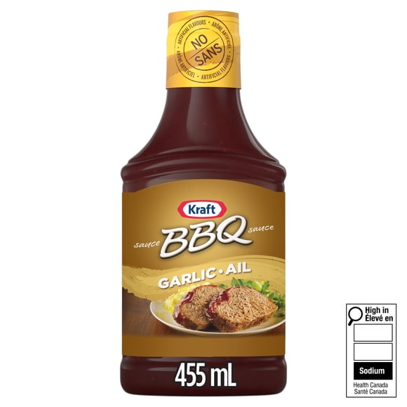 Kraft Sauce BBQ, Ail, Sans Caséine